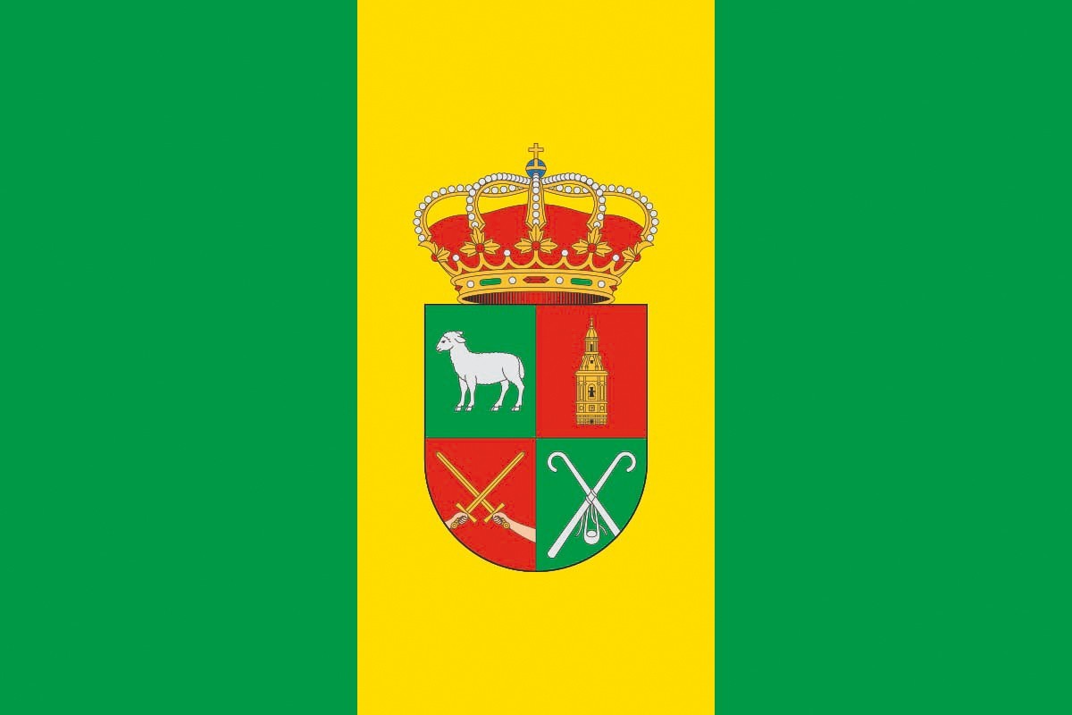 Bandera de Pradejón de alta calidad para exterior