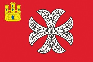 Bandera de San Millán de la Cogolla de alta calidad para exterior 123