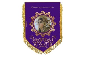 Estandarte de Semana Santa rígido personalizado 123