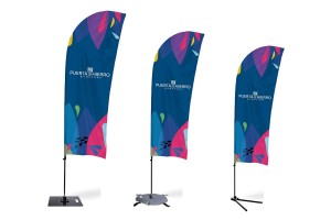 Banderola publicitaria vela de surf