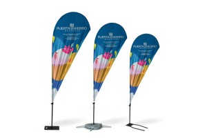 Banderolas publicitaria gota de agua