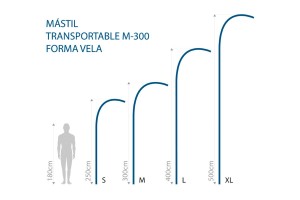 Banderola publicitaria vela de surf