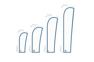 Banderola publicitaria vela de surf