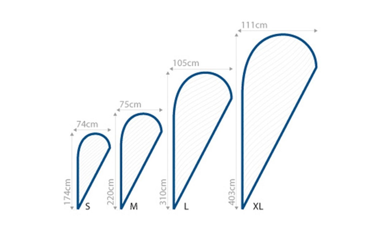 Banderolas publicitaria gota de agua