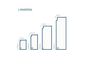 Banderola publicitaria en L invertida