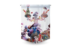 Estandarte Fallas de Valencia personalizado 123