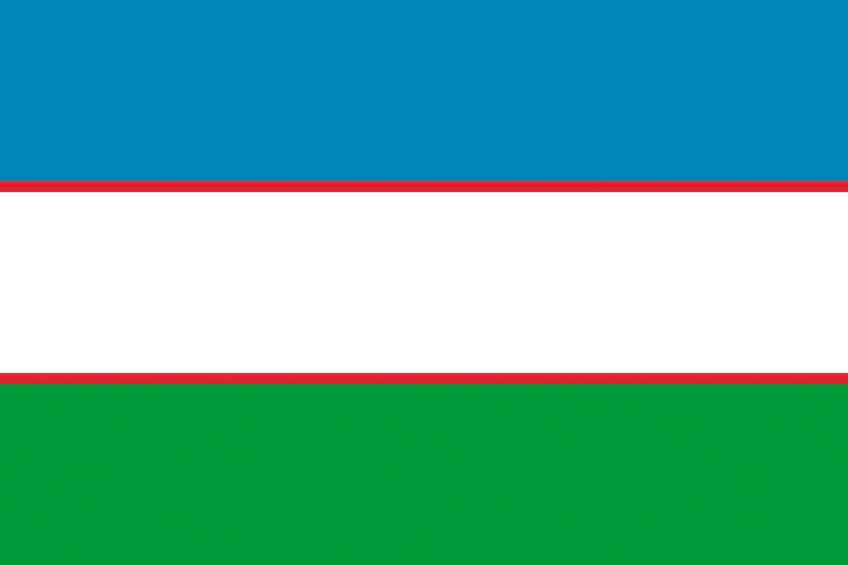 Bandera de Uzbekistan sin escudo de alta calidad para exterior Bandera de Uzbekistan sin escudo de alta calidad para exterior