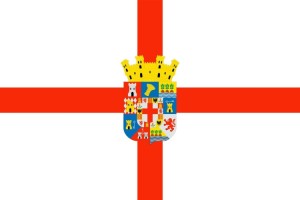 Bandera de mesa de Almería provincia