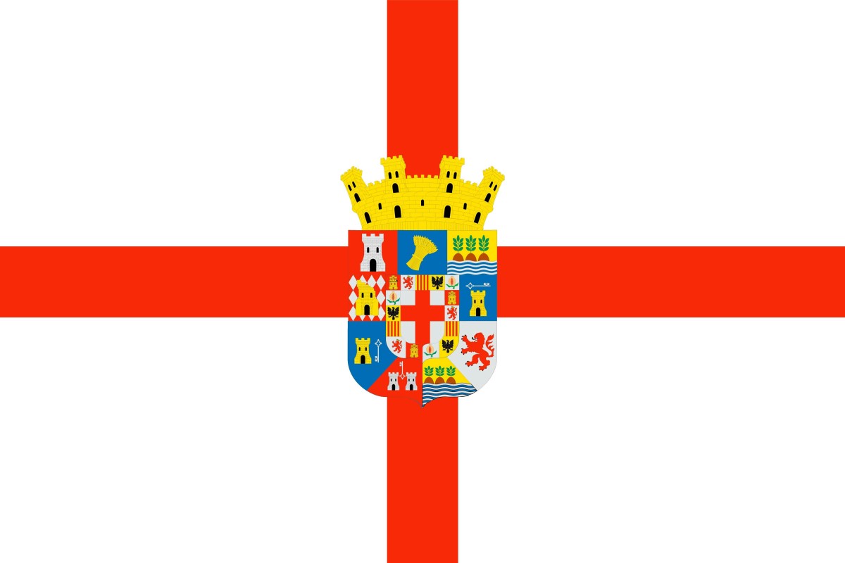 Bandera de mesa de Almería provincia