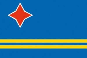 Bandera de mesa de Aruba