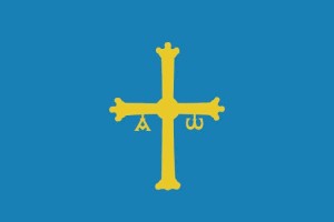 Bandera de mesa de Asturias