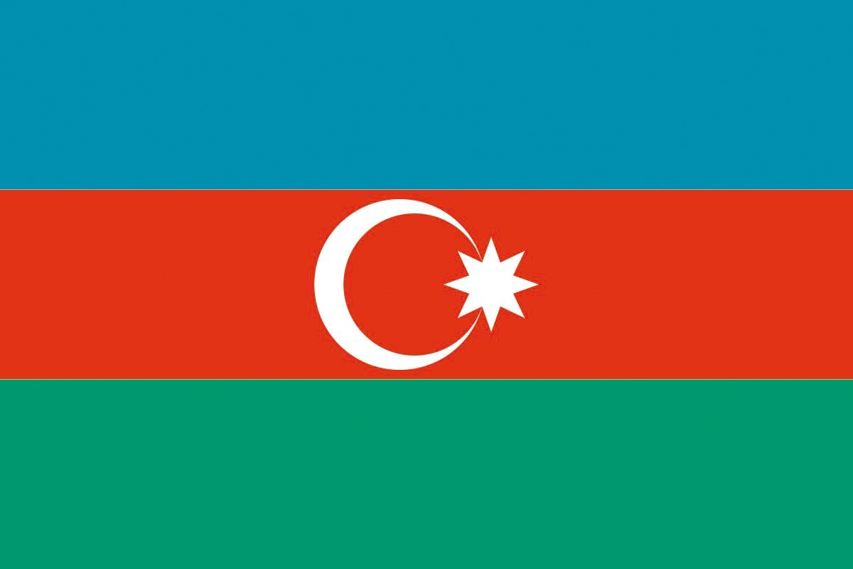 Bandera de mesa de Azerbaiyan