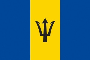 Bandera de mesa de Barbados