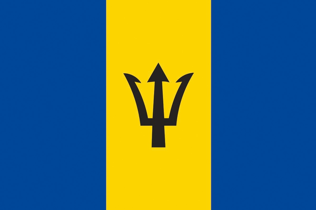 Bandera de mesa de Barbados
