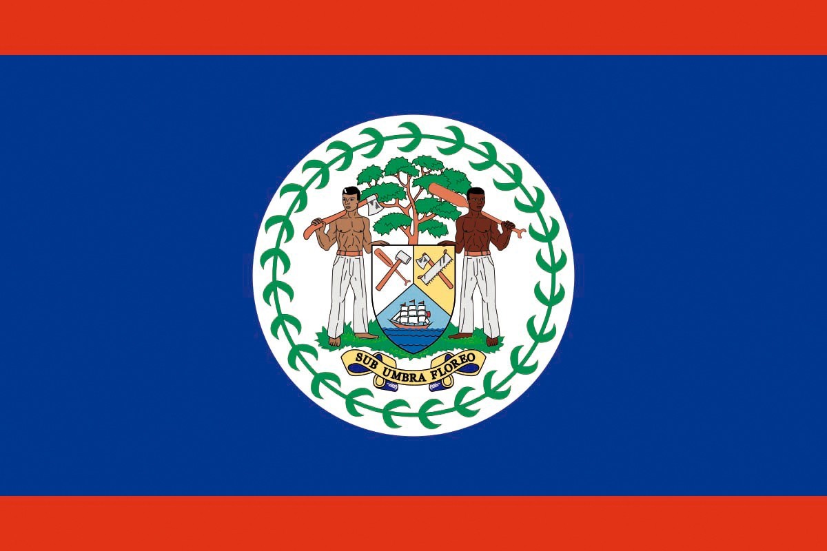Bandera de mesa de Belice Bandera de mesa de Belice