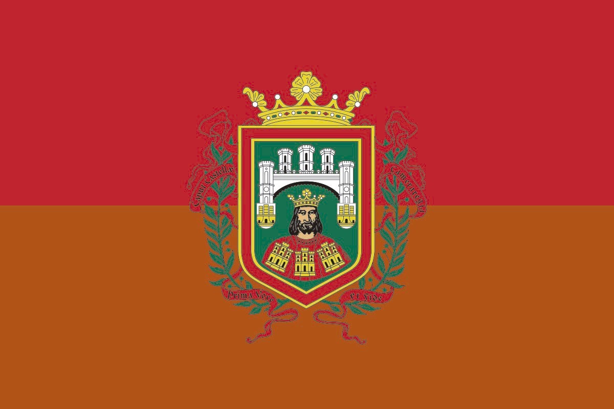 Bandera de mesa de Burgos