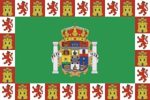 Bandera de mesa de Cádiz provincia