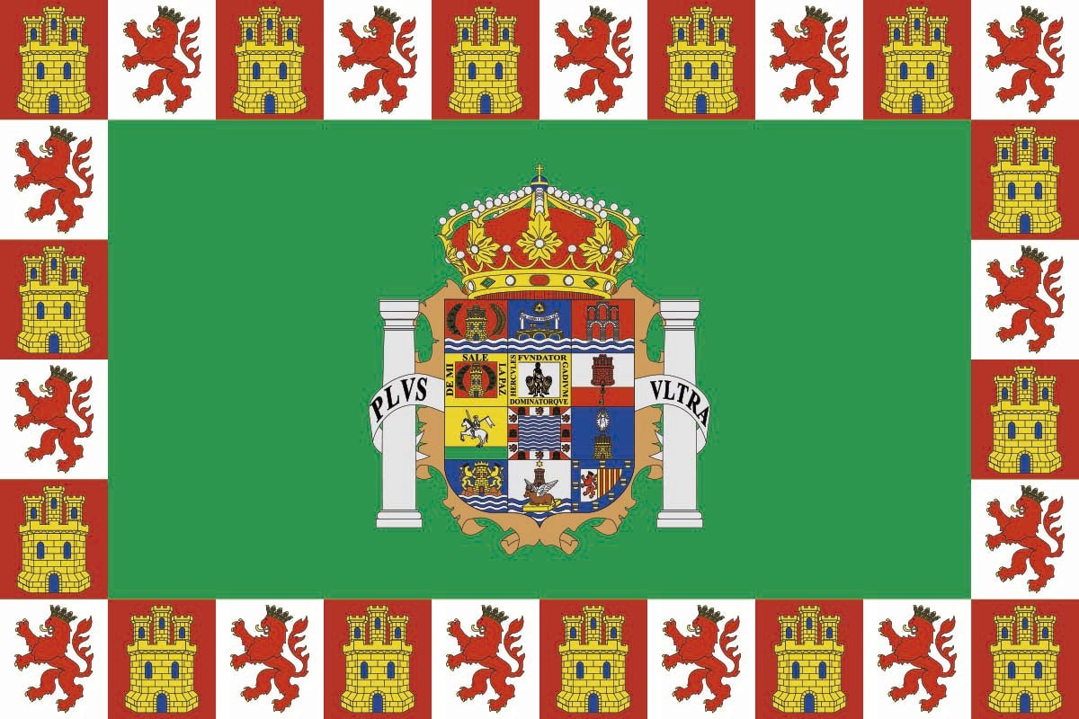 Bandera de mesa de Cádiz provincia