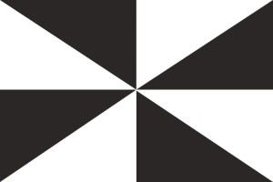 Bandera de mesa de Ceuta sin escudo