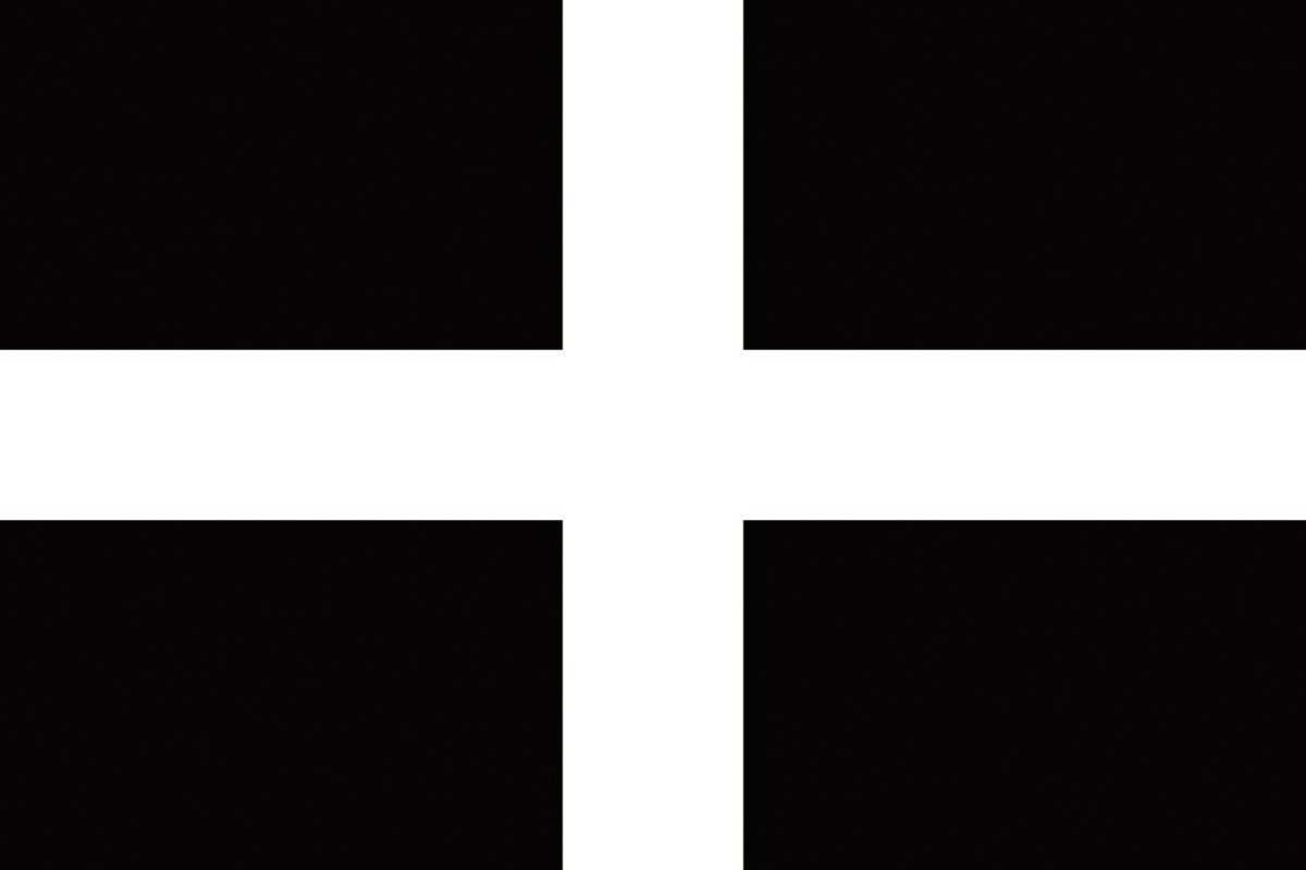 Bandera de mesa de Cornualles