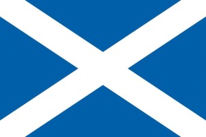 Bandera de mesa de Escocia