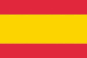Bandera de mesa de España sin escudo