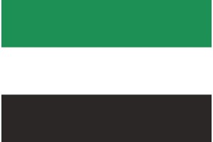 Bandera de mesa de Extremadura sin escudo