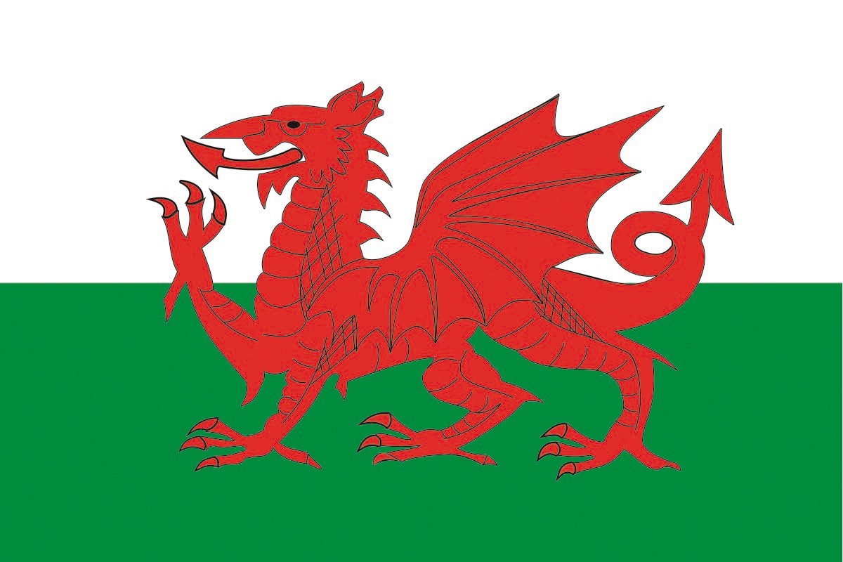 Bandera de mesa de Gales Bandera de mesa de Gales