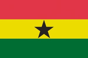 Bandera de mesa de Ghana con escudo Bandera de mesa de Ghana con escudo