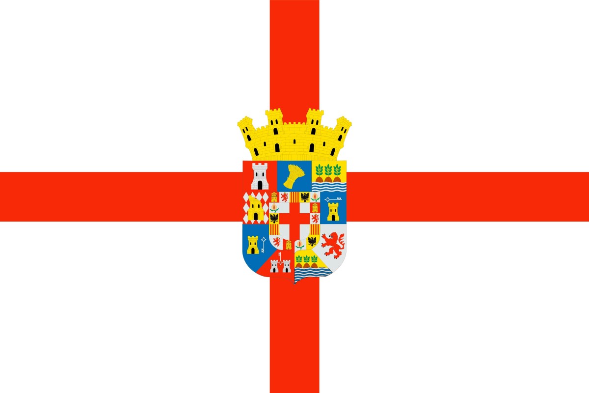 Bandera de Almería provincia de alta calidad para exterior Bandera de Almería provincia de alta calidad para exterior