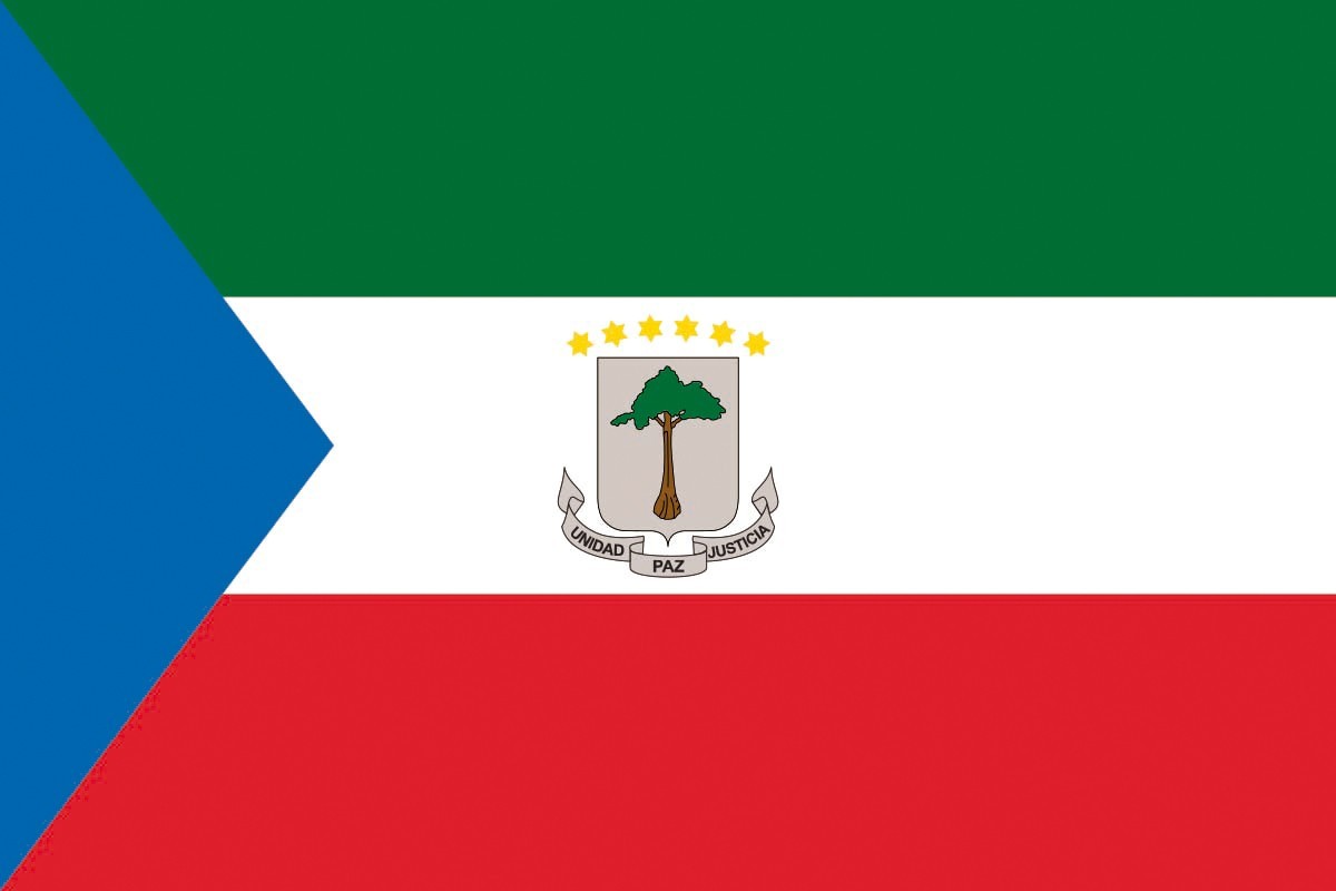 Bandera de mesa de Guinea Ecuatorial Bandera de mesa de Guinea Ecuatorial