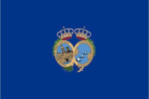 Bandera de mesa de Huelva provincia