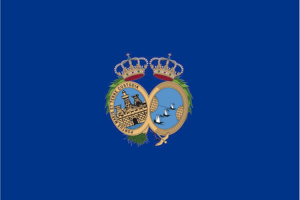 Bandera de mesa de Huelva provincia