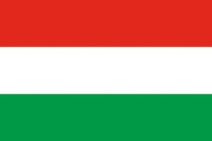 Bandera de mesa de Hungria