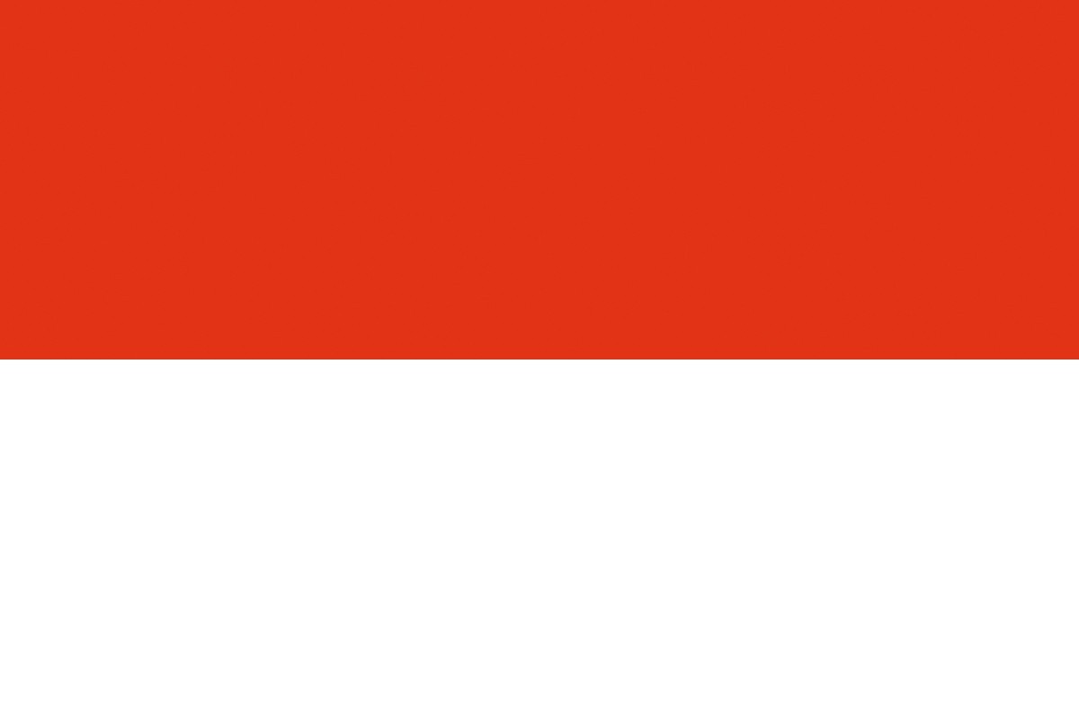 Bandera de mesa de indonesia sin escudo