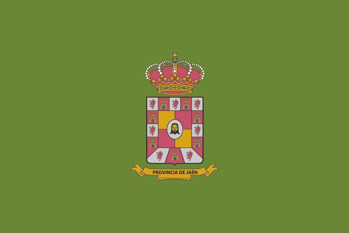 Bandera de mesa de Jaén provincia