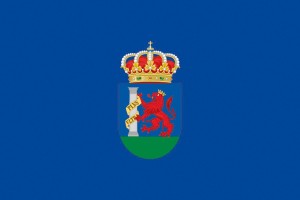 Bandera de Badajoz provincia de alta calidad para exterior 123