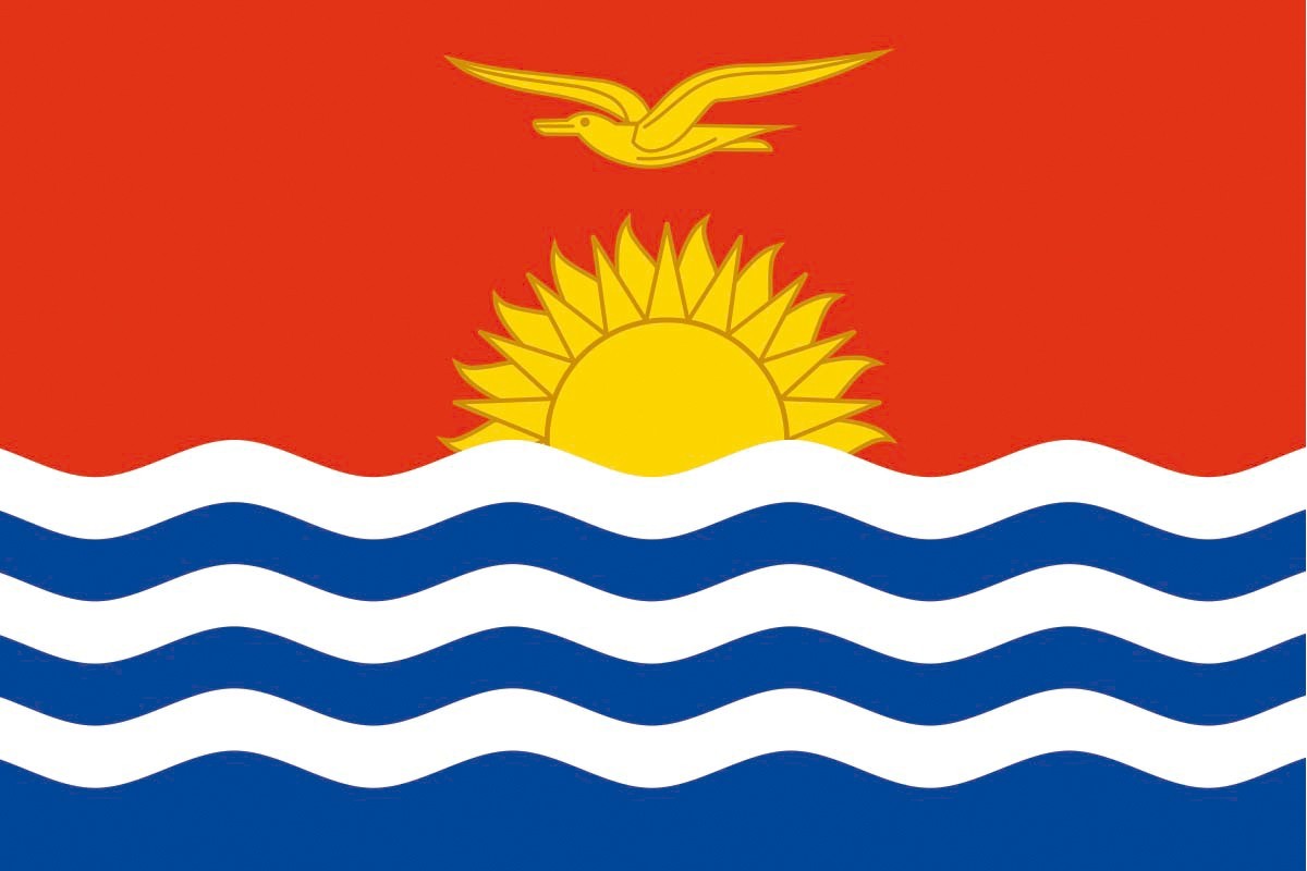 Bandera de mesa de Kiribati