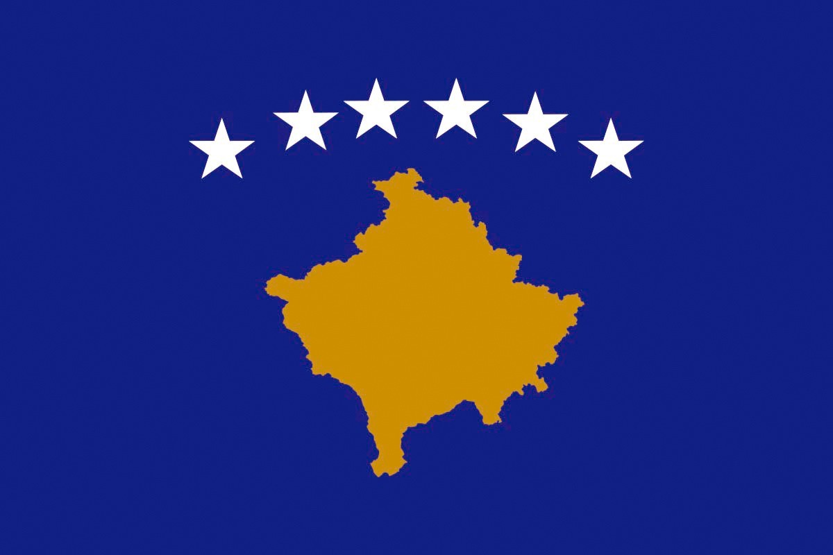 Bandera de mesa de Kosovo