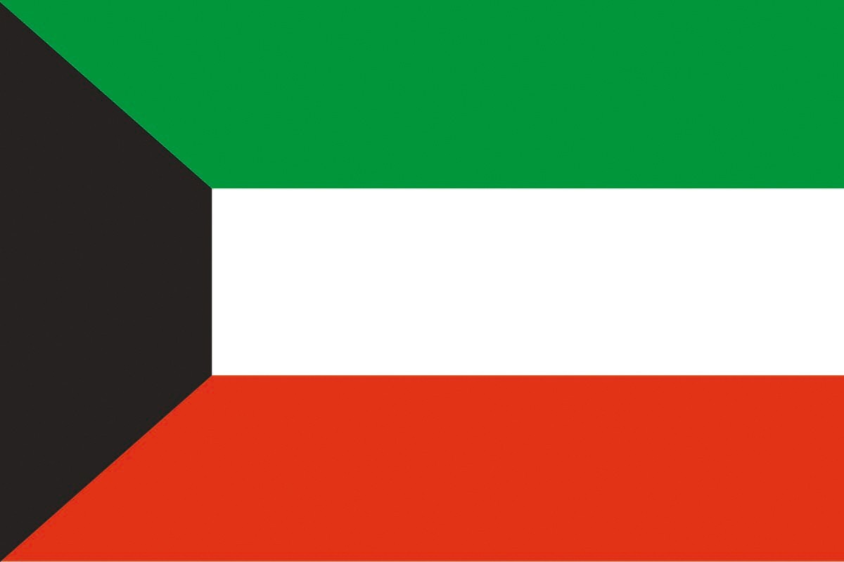 Bandera de mesa de Kuwait
