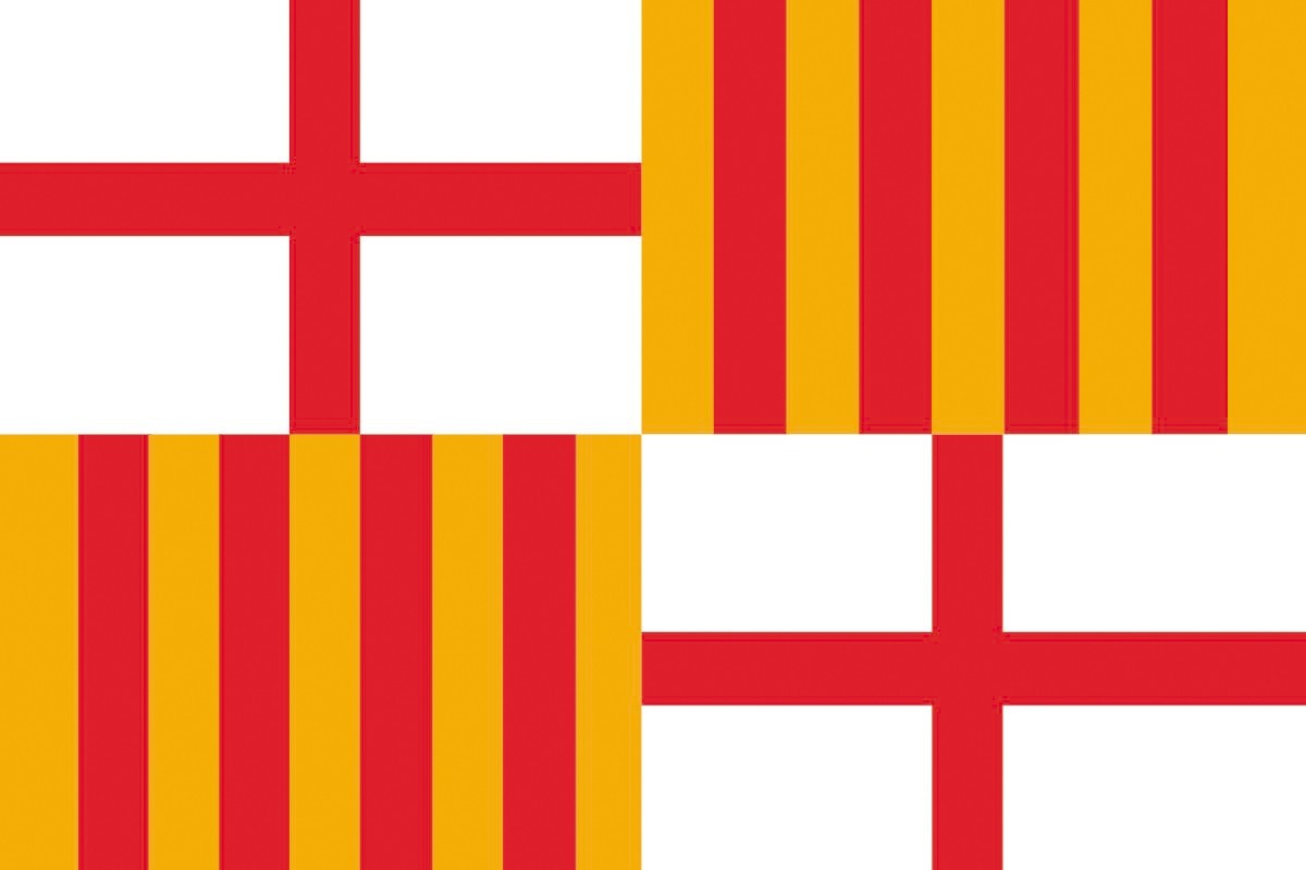Bandera de Barcelona de alta calidad para exterior Bandera de Barcelona de alta calidad para exterior