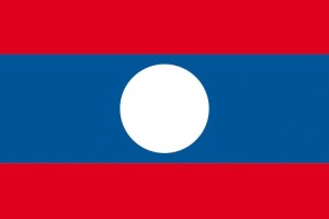 Bandera de mesa de Laos