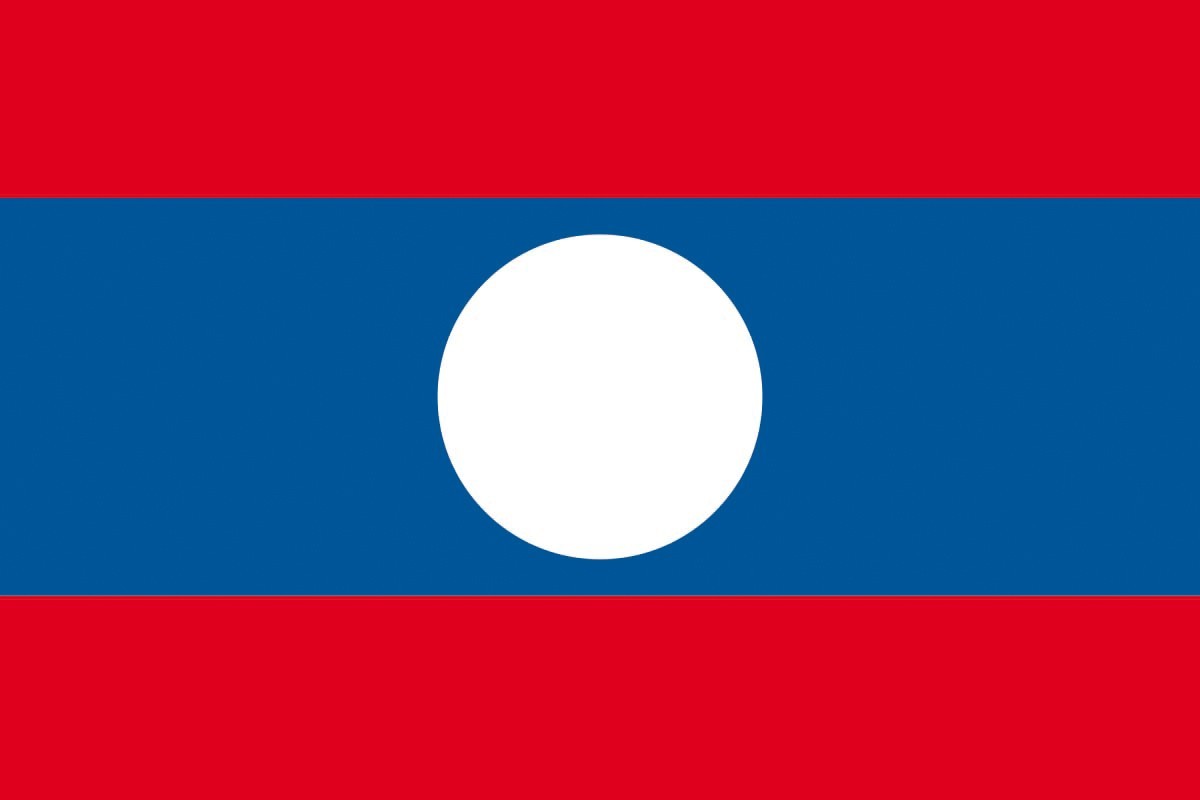 Bandera de mesa de Laos