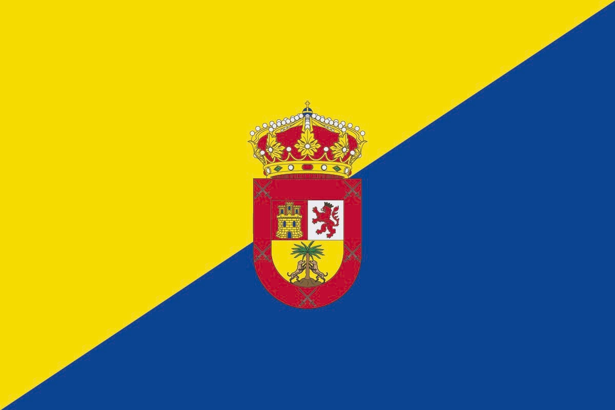 Bandera de mesa de La Palma de Gran Canaria