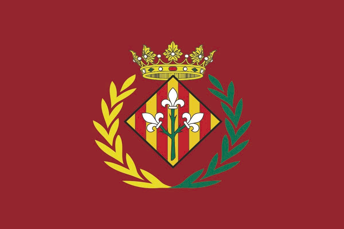 Bandera de mesa de Lérida ayuntamiento Bandera de mesa de Lérida ayuntamiento