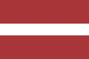 Bandera de mesa de Letonia