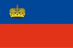 Bandera de mesa de Liechtenstein Bandera de mesa de Liechtenstein