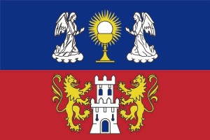 Bandera de mesa de Lugo provincia