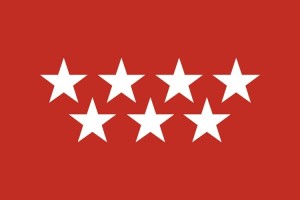 Bandera de mesa de Madrid