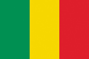 Bandera de mesa de Mali sin escudo Bandera de mesa de Mali sin escudo